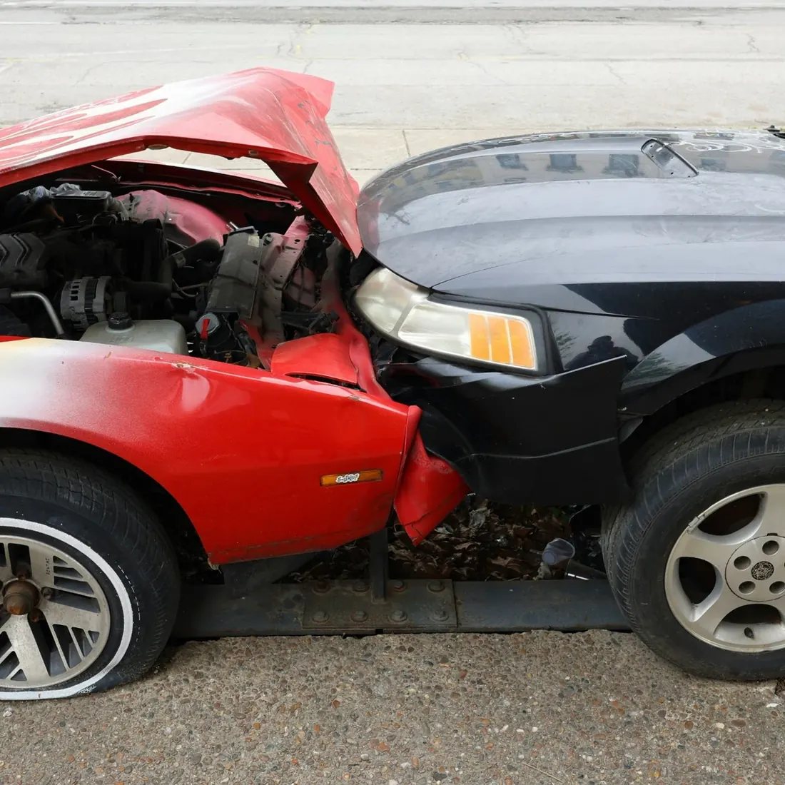 Auto-accident recovery pathway illustration