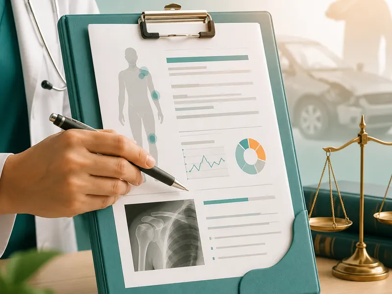 Medical documentation for a personal-injury case